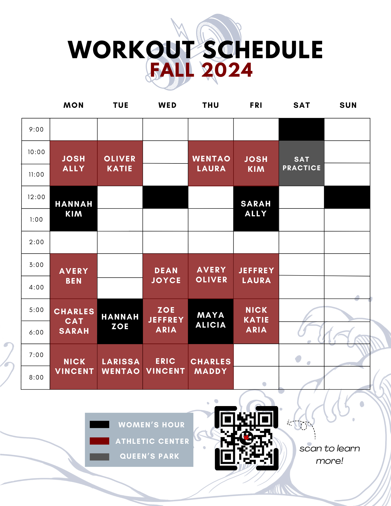 UC semester 1 schedule